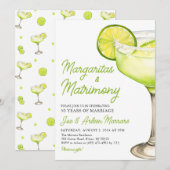 Margarita Margs & Huwelijkscocktail Bachelorette Kaart (Voorkant / Achterkant)