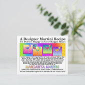 Margarita Martini Recept Briefkaart (Staand voorkant)