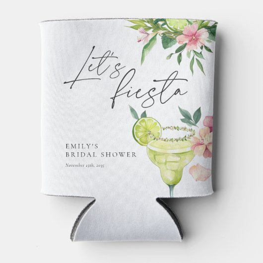 Margarita Mexicaans Feest Bruidsjurk Shower Blikjeskoeler (Voorkant)