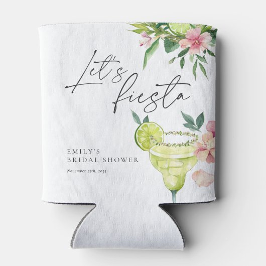 Margarita Mexicaans Feest Bruidsjurk Shower Blikjeskoeler (Achterkant)