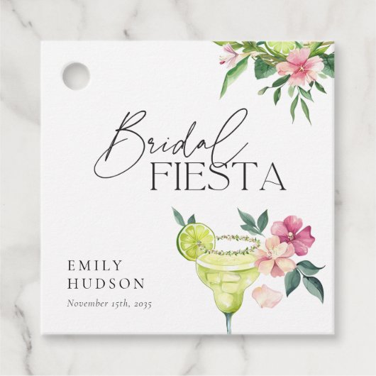 Margarita Mexicaans Feest Bruiloft Bedankjes Labels (Voorkant)