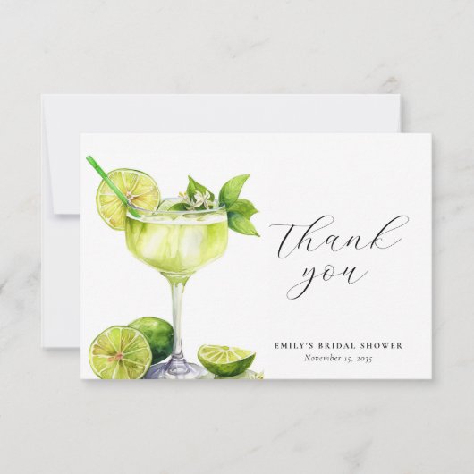 Margarita Mexicaans Feest Bruiloftfeest Bedankkaart (Voorkant)