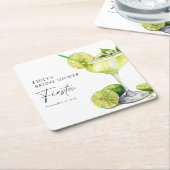 Margarita Mexicaans Feest Bruiloftfeest Kartonnen Onderzetters (Schuin)