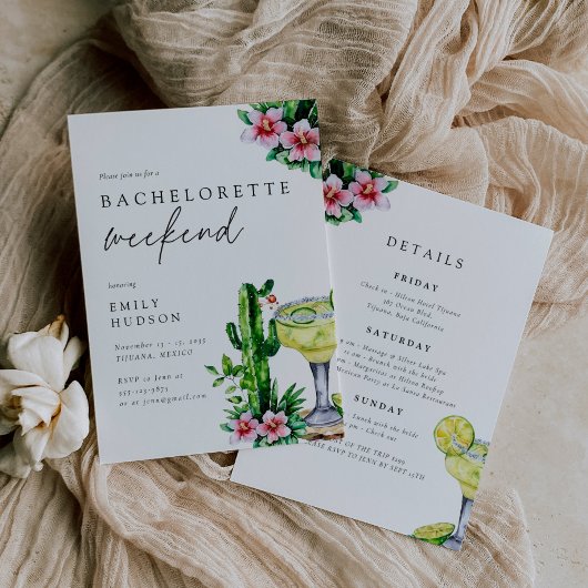 Margarita Mexicaans vrijgezellenweekend Kaart