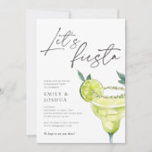 Margarita Mexicaanse Fiesta Verlovingsfeest Kaart (Voorkant)