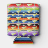 Margarita Mexican Blanket Fiesta Stripes Serape Blikjeskoeler (Voorkant)