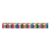 Margarita Mexican Blanket Fiesta Stripes Serape Satijnen Lint (Voorkant)