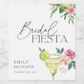 Margarita Mexican Fiesta Bruiloftsfeest Wijn Etiket (Enkel label)