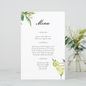 Margarita Mexican Fiesta Vrijgezellenfeest Menu (Staand voorkant)