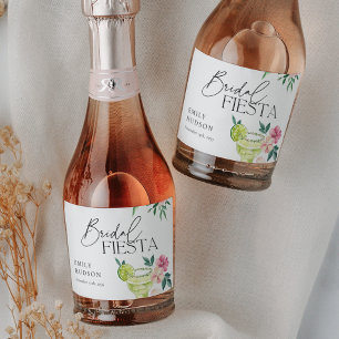 Margarita Mexican Fiesta Vrijgezellenfeest Sparkling Wijnetiket