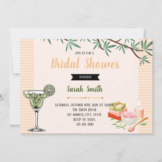 Margarita mini gelaatsuitnodiging kaart (Voorkant)