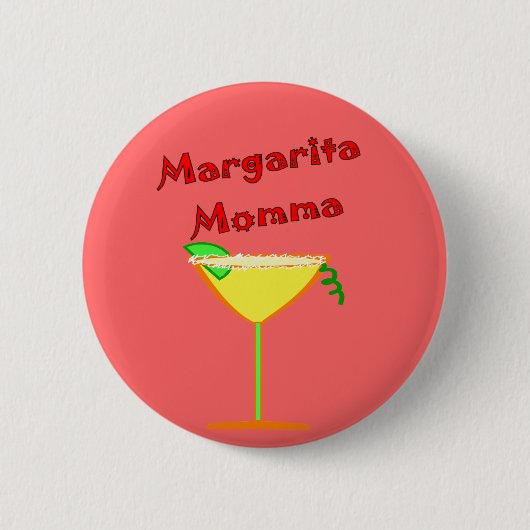 Margarita MOMMA T-Shirts en Gifts Ronde Button 5,7 Cm (Voorkant)