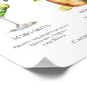 Margarita Moscow Mule Signature Cocktails Menu Poster (Hoek)