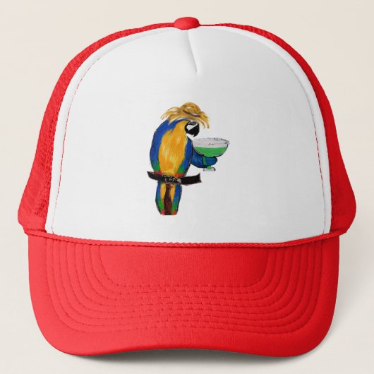 Margarita Papegaai Trucker Pet (Voorkant)