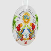 Margarita Parrot Time to Chill Ornament (voorkant)