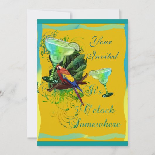 Margarita Party Kaart (Voorkant)