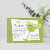 Margarita Party Kaart (Staand voorkant)