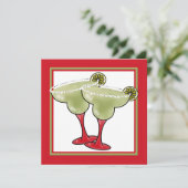 Margarita Party Kaart (Staand voorkant)