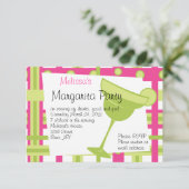 Margarita Party Kaart (Staand voorkant)