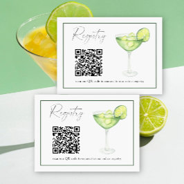 Margarita QR-code bruidsfeest cadeau registratie  Informatiekaartje