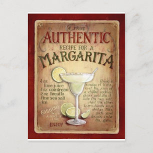 margarita recept briefkaart