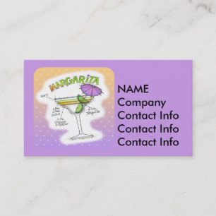 MARGARITA RECEPT COCKTAIL KUNST VISITEKAARTJE