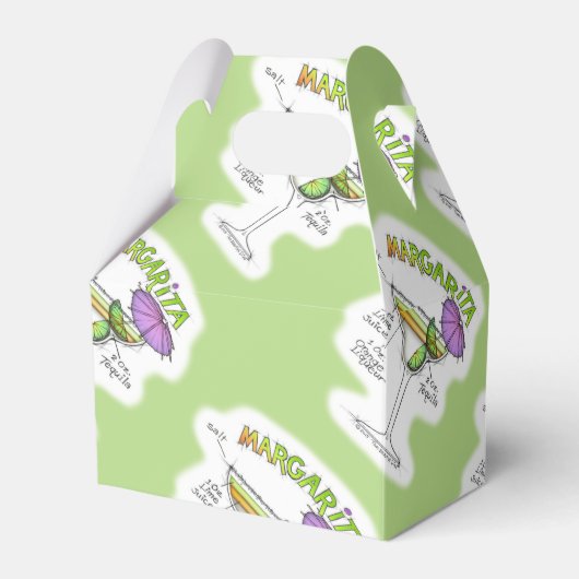 MARGARITA RECIPE COCKTAIL ART BEDANKDOOSJES (Voorkant Zijde)