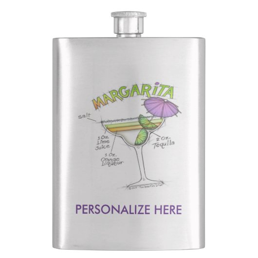 MARGARITA RECIPE COCKTAIL ART FLACON (Voorkant)