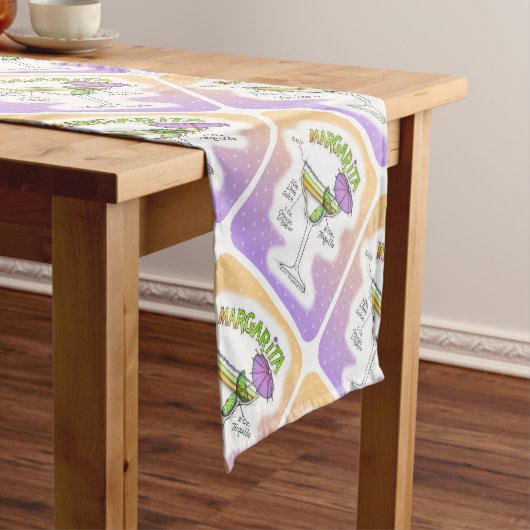 MARGARITA RECIPE COCKTAIL ART KORTE TAFELLOPER (Voorbeeld)