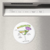 MARGARITA RECIPE COCKTAIL ART MAGNEET (Insitu (Vaatwasser))