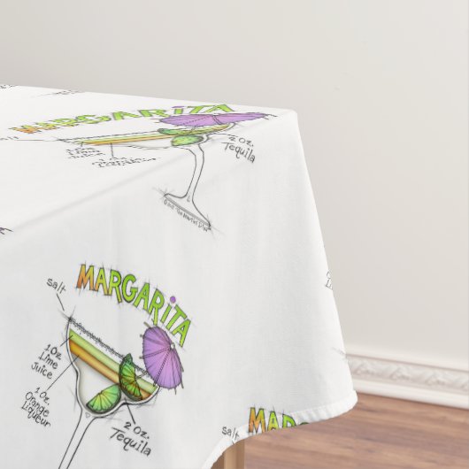 MARGARITA RECIPE COCKTAIL ART TAFELKLEED (Voorbeeld)