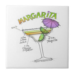 MARGARITA RECIPE COCKTAIL ART TEGELTJE