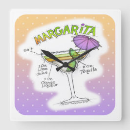 MARGARITA RECIPE COCKTAIL ART VIERKANTE KLOK