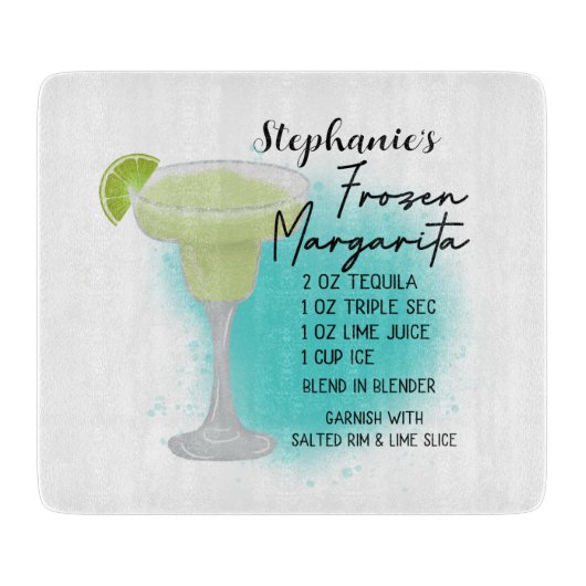 Margarita Recipe, diepgevroren Snijplank (Voorkant)