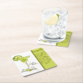 Margarita Recipe Kartonnen Onderzetters (Insitu)