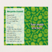 Margarita Recipe Visitekaartje (Binnenkant ongevouwen)