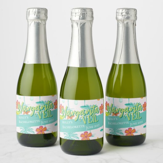 Margarita Sluier Afscheid Van De Meisjes Illustrat Sparkling Wijnetiket (Flessen)