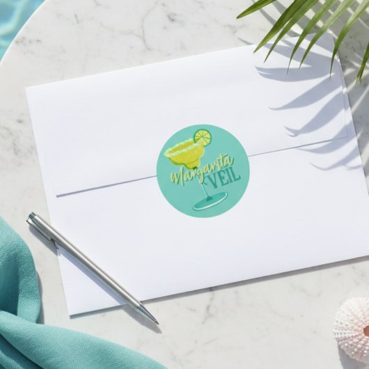 Margarita Sluier Afscheid van de Meisjesfeestje Ronde Sticker