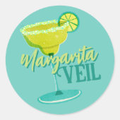 Margarita Sluier Afscheid van de Meisjesfeestje Ronde Sticker (Voorkant)