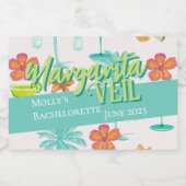 Margarita Sluier Afscheid Van Meisheid Illustratie Sparkling Wijnetiket (Enkel label)