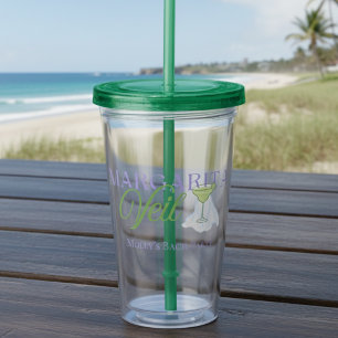 Margarita Sluier Strand Bestemming Bachelorette Acryl Drinkbeker