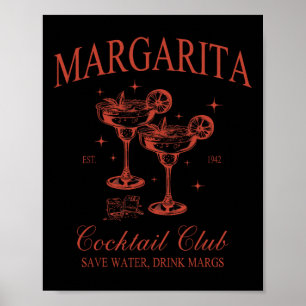 Margarita Social Club Staart Hawaii Strand Zomer V Poster