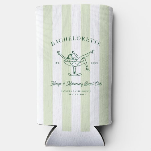 Margarita Social Club | vrijgezellen Seltzer Blikjeskoeler (Voorkant)