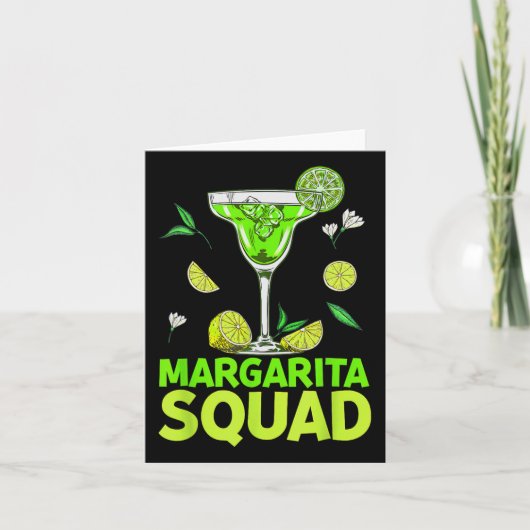 Margarita Squad Cinco de Mayo kostuums voor Mexica Kaart (Voorkant)