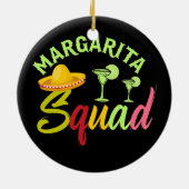 Margarita Squad Funny Cinco de Mayo Mannen Vrouwen Keramisch Ornament (Achterkant)