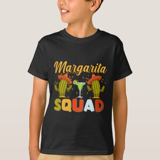 Margarita Squad Funny Cinco De Mayo T-shirt (Voorkant)