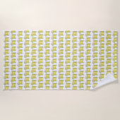 Margarita Summer Cocktail Mixed Drink Limoen Salt Strandlaken (Voorkant)