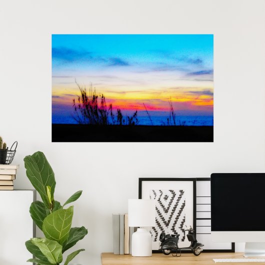 Margarita Sunset Poster (Thuiskantoor)