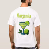 Margarita T-Shirt – Retro Lime Green Cocktail (Achterkant)