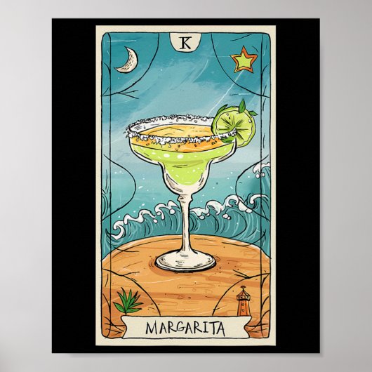 Margarita Tarot Kaart Cinco de Mayo Partij Poster (Voorkant)